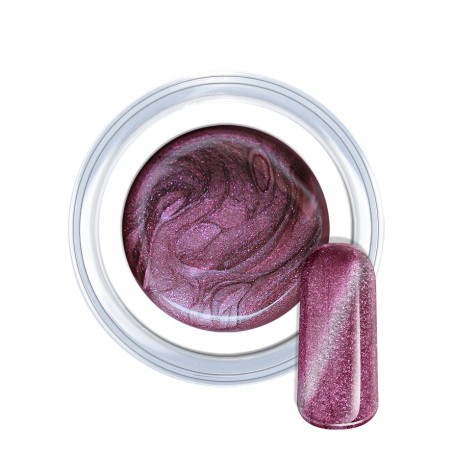 Gel de couleur cat eye silver metallic violet