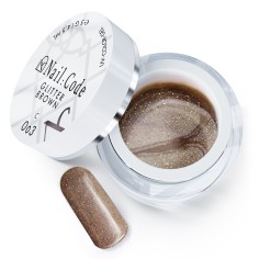 Gel de couleur Glitter Brown