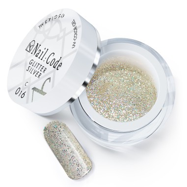 Gel de couleur Glitter silver