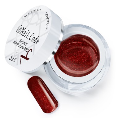 Gel de couleur Shiny Maroon Red