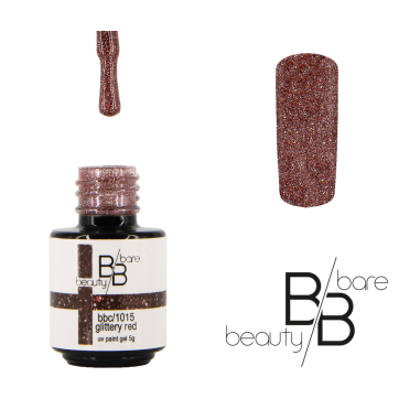Gel de couleur Glittery red