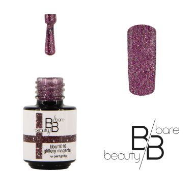 Gel de couleur glittery Magenta