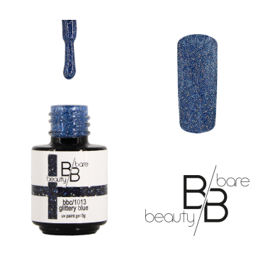 Gel de couleur Glittery Blue