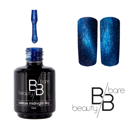 Vernis semi permanent cateye bleu